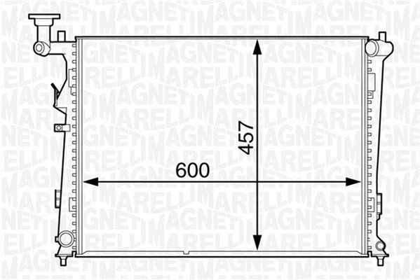 MAGNETI MARELLI radiatorius, variklio aušinimas 350213129500